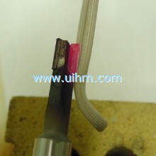 induction brazing 3–flute carbide cutter