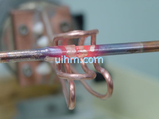 induction brass soldering copper pipe