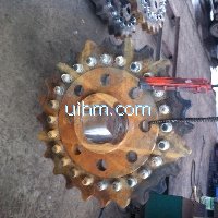 induction brazing gear teeth