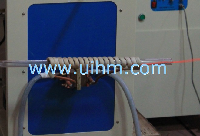 high frequency induction heating moving wire online