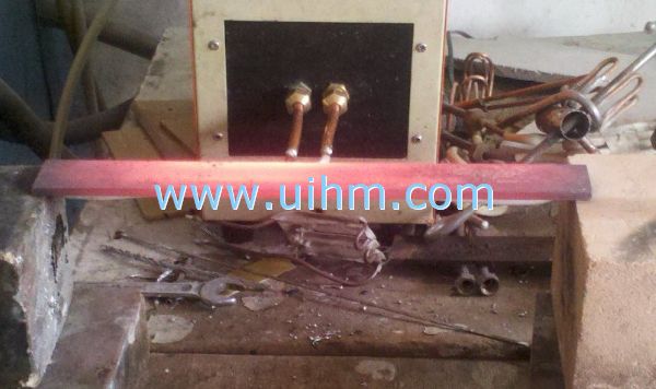 straight parallel flat shape induction coil heat steel