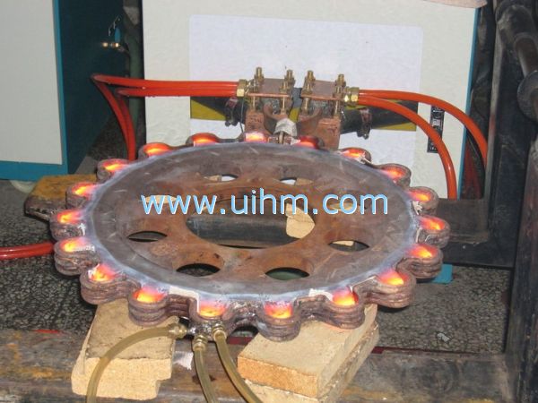 tooth match parallel induction coil heating gear teeth