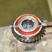 induction heating inner surface and quenching