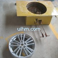 induction coil for heating wheel