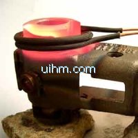 uhf induction heating bolt head