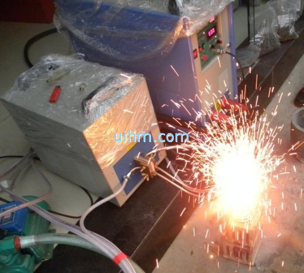 induction melting rare metal workpiece