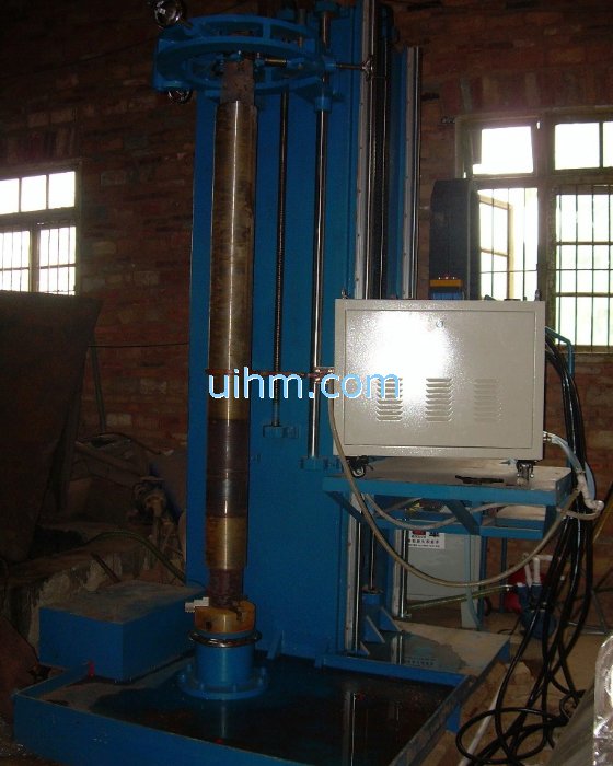 induction hardening axle (shaft) by 100KW induction heater