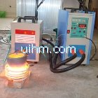 induction melting 20kg copper by 40kw