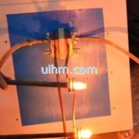 induction heating bolts ends by multi heads induction coil