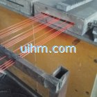 induction annealing 1mm to 2mm steel wire online by 200kw mf induction heater